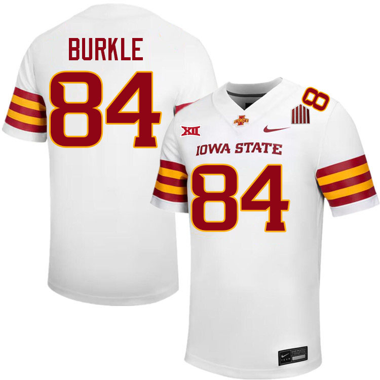 Gabe Burkle Jersey,Iowa State Cyclones #84 Gabe Burkle College Jersey Youth-White